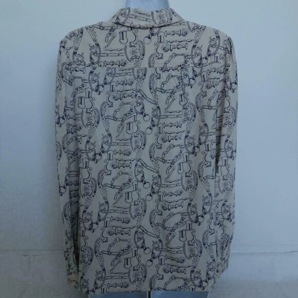 NWT TORY BURCH Silk Celestial Frentera LS Angelique Blouse Top Shirt 8 - Picture 6 of 6